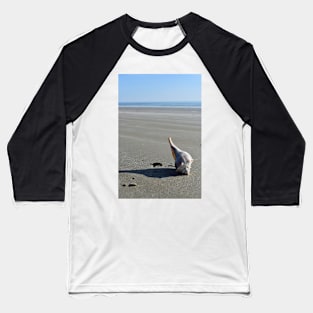 Conch Shell on Beach Baseball T-Shirt